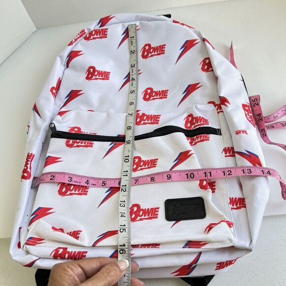 NEW David Bowie Backpack Large Logo All Over NWT - Picture 10 of 11